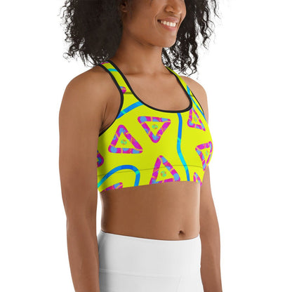 DWF Urban Jump Yellow Sports Bra from Sky Brundall Concepts