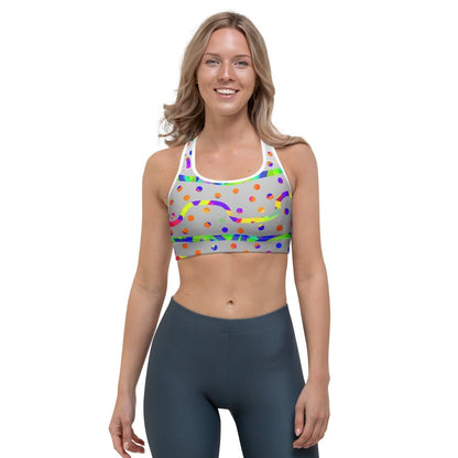 DWF - Rainbow Fiesta Sports Bra from Sky Brundall Concepts