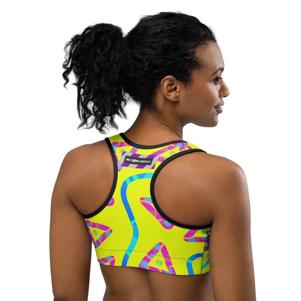 DWF Urban Jump Yellow Sports Bra from Sky Brundall Concepts