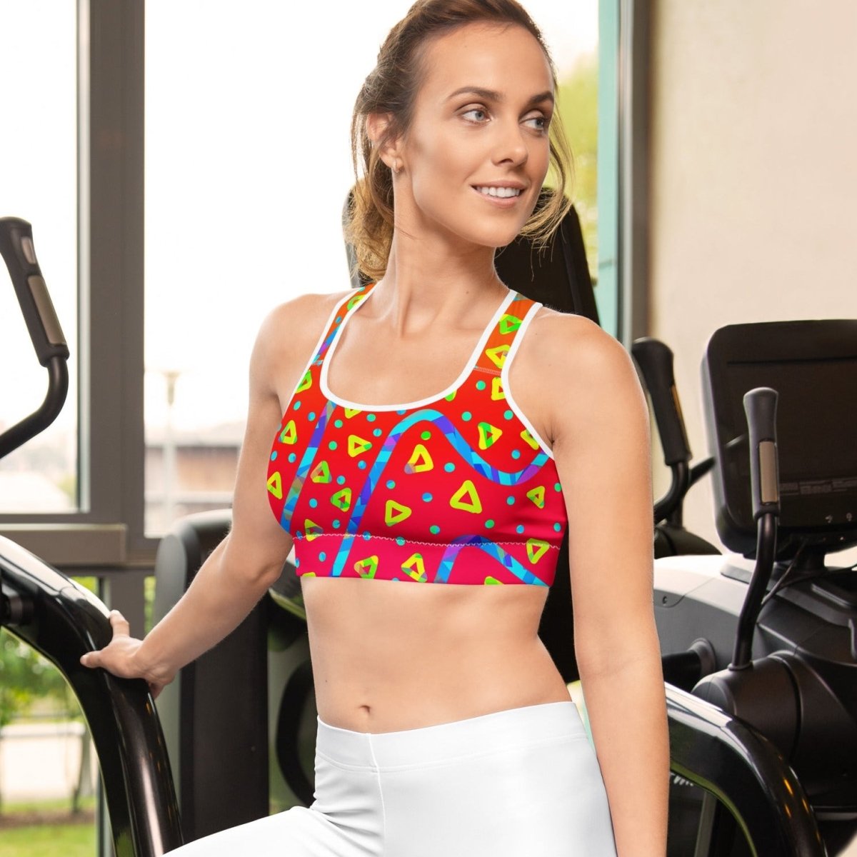 Warm Blaze Candy Rain Sports Bra from Sky Brundall Concepts