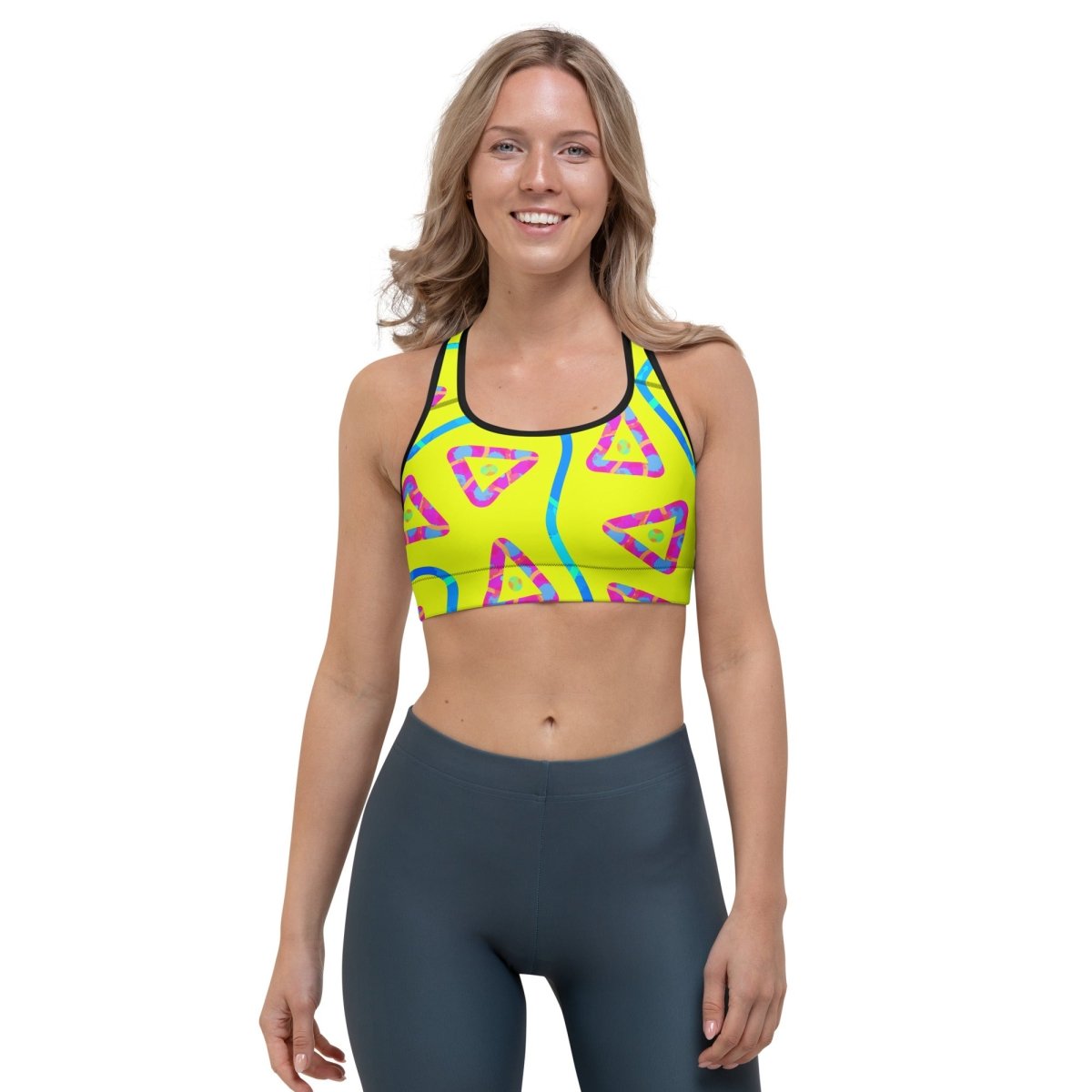 DWF Urban Jump Yellow Sports Bra from Sky Brundall Concepts