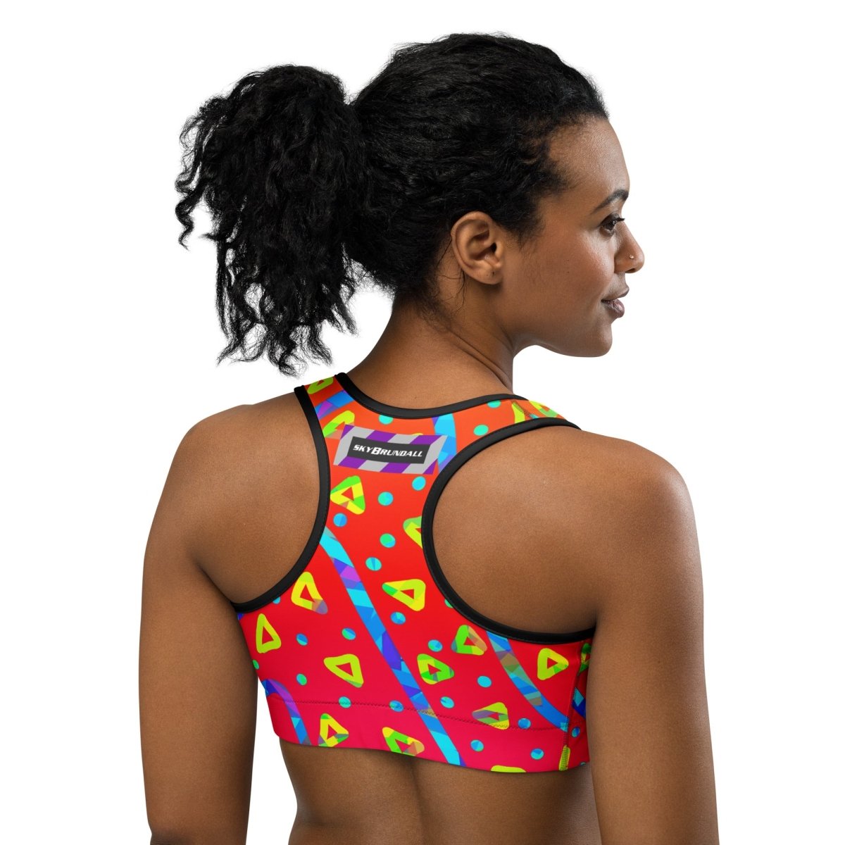 Warm Blaze Candy Rain Sports Bra from Sky Brundall Concepts