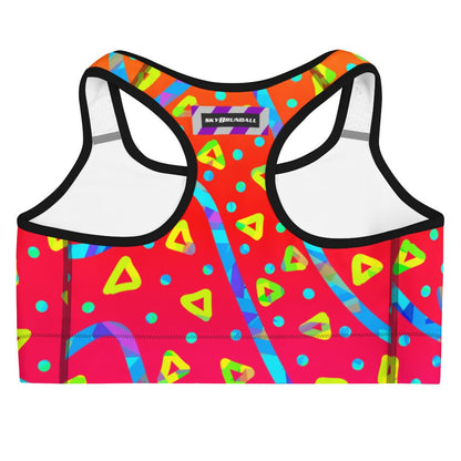 Warm Blaze Candy Rain Sports Bra from Sky Brundall Concepts