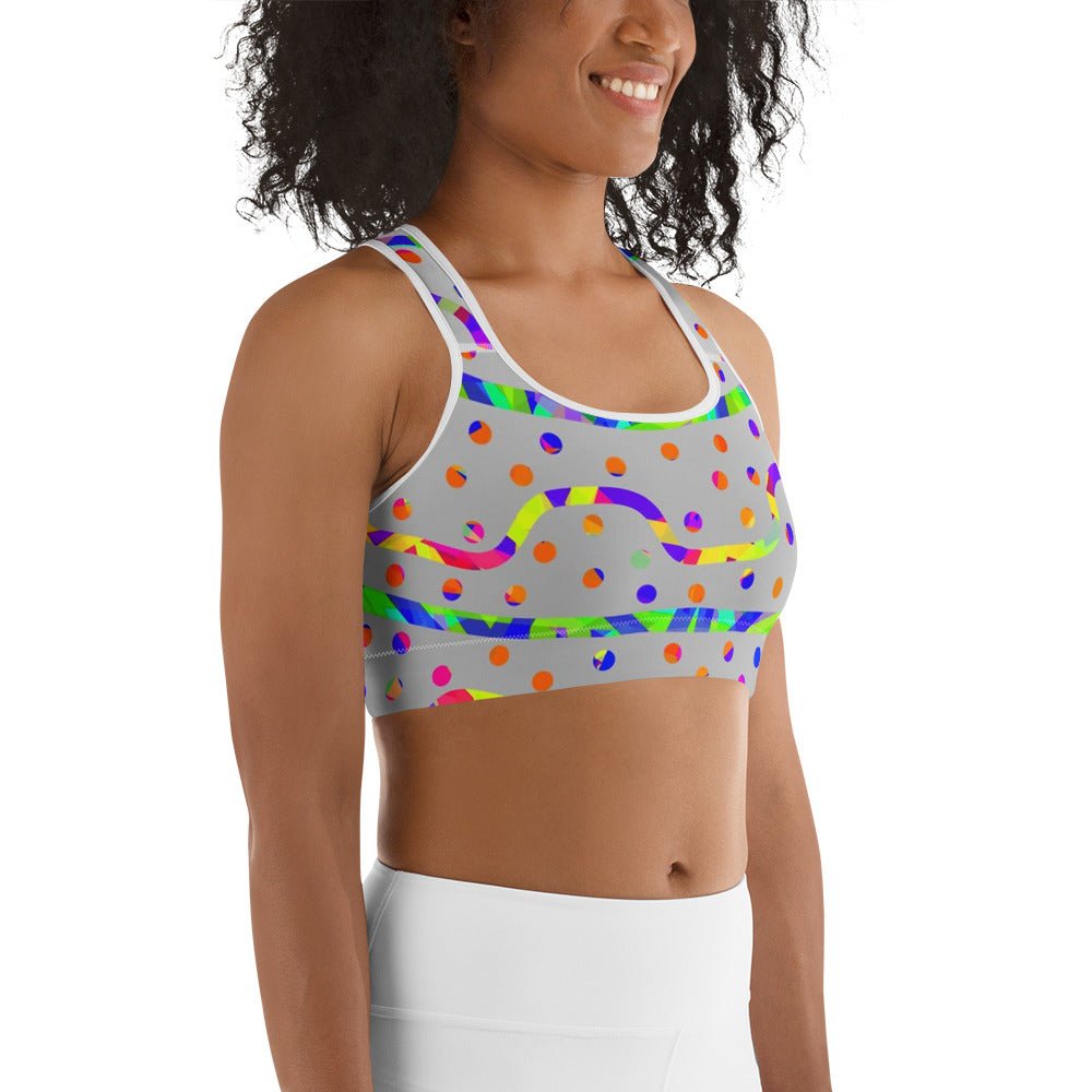 DWF - Rainbow Fiesta Sports Bra from Sky Brundall Concepts
