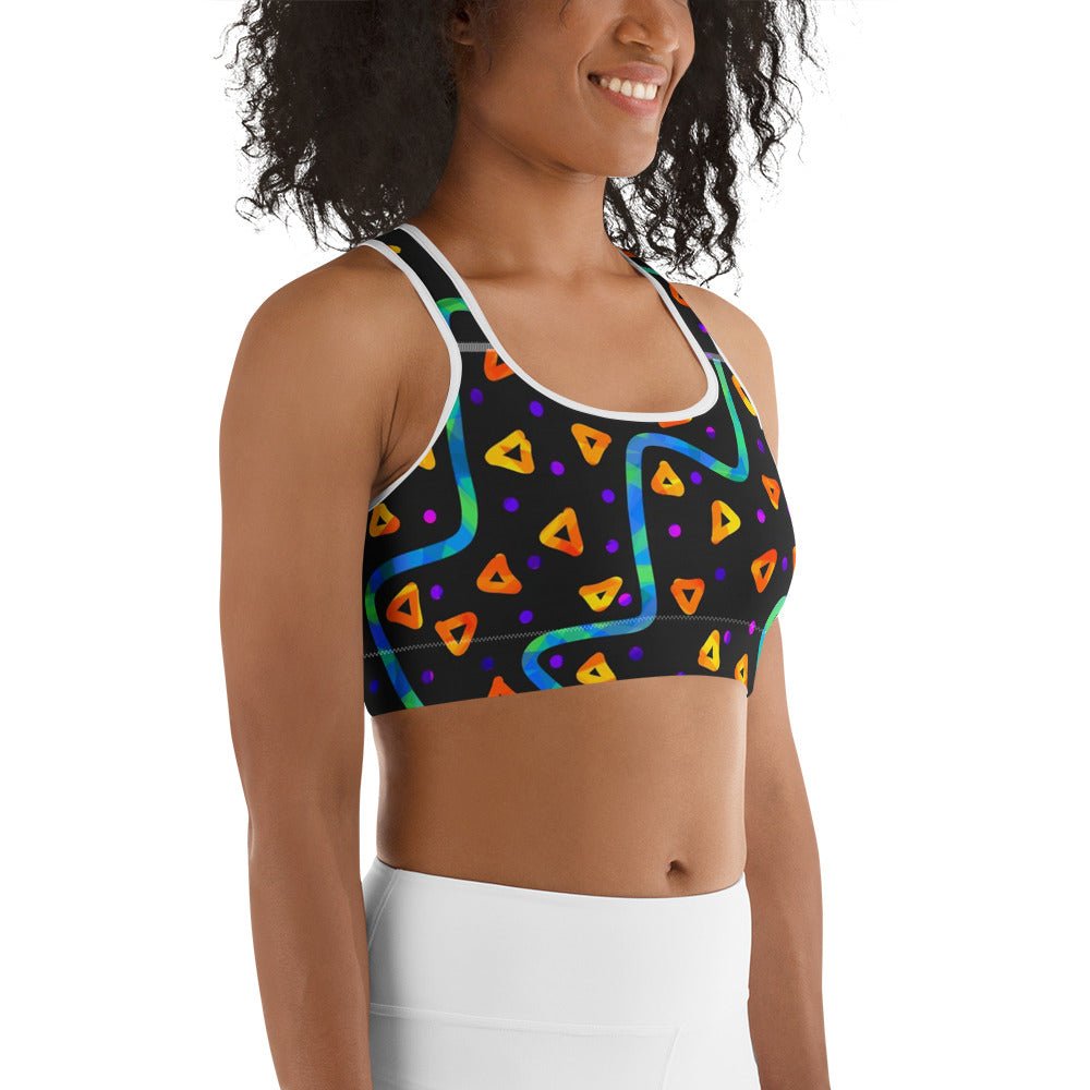 DWF Wild Energy Orange Sports Bra from Sky Brundall Concepts