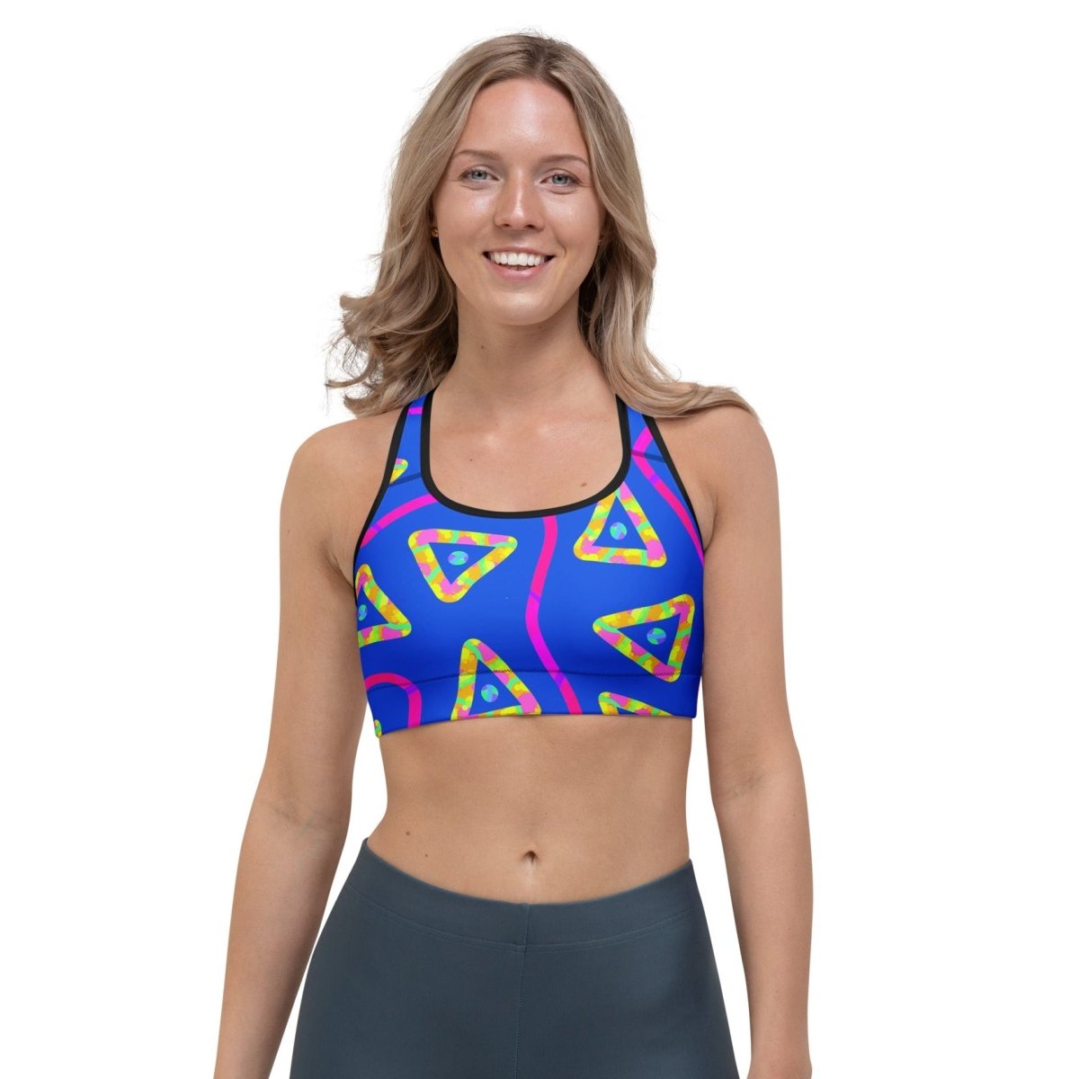 DWF Urban Jump Blue Sports Bra from Sky Brundall Concepts